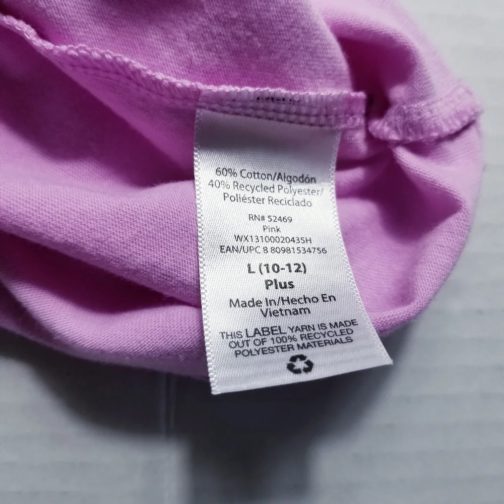 WONDER NATION GIRL'S DRESS WITH POCKETS SIZE LARGE 10/12 PLUS